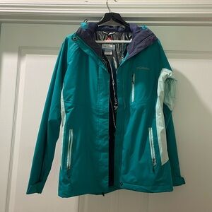 EUC small Columbia Omni-Heat interchange Jacket.